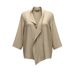 Poetry Silk and Hemp Asymmetrical Tunic Top